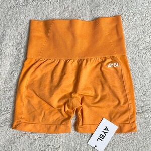 AYBL Women's Empower Seamless Shorts in Marl Orange - brand new with tags